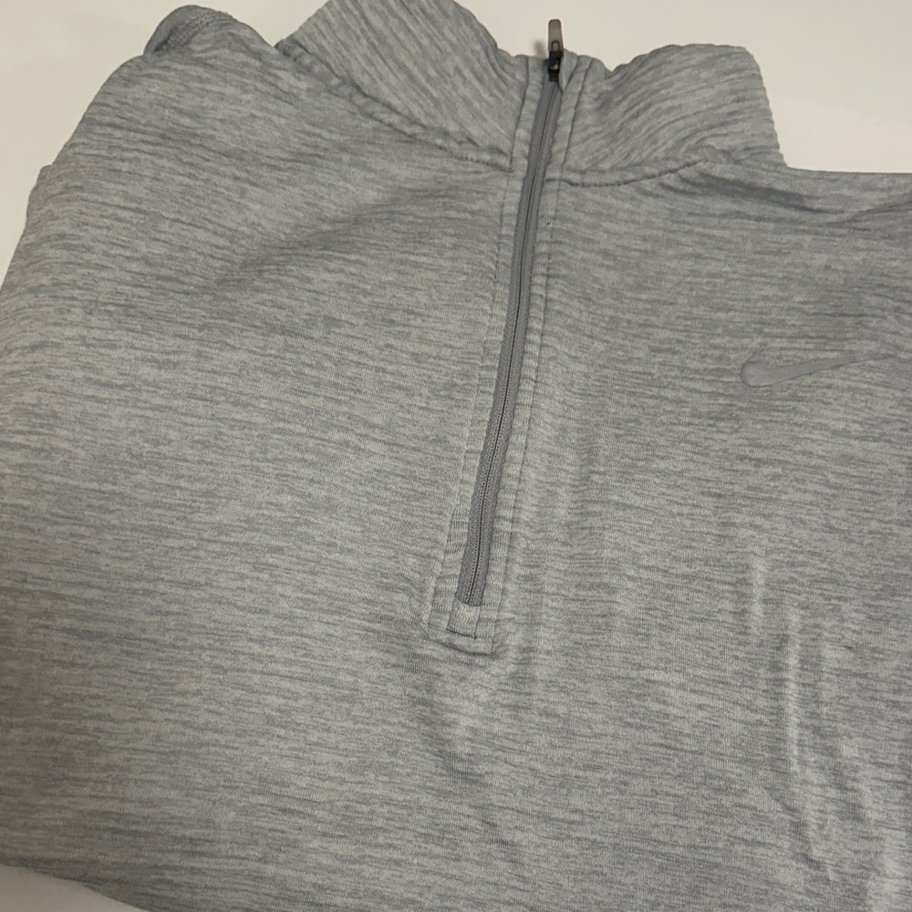 Nike Dri-Fit Gray Quarter-Zip Pullover